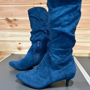 Boots Deep Blue Heeled Boots